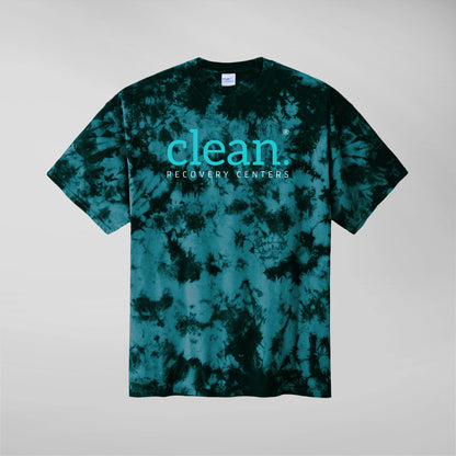 Clean Logo Crystal Tie-Dye Tee