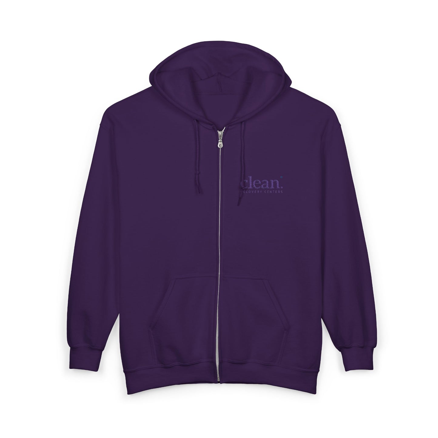 Clean Logo Embroidered Full-Zip Hoodie