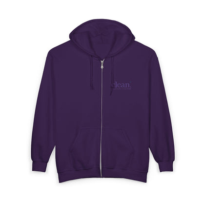 Clean Logo Embroidered Full-Zip Hoodie
