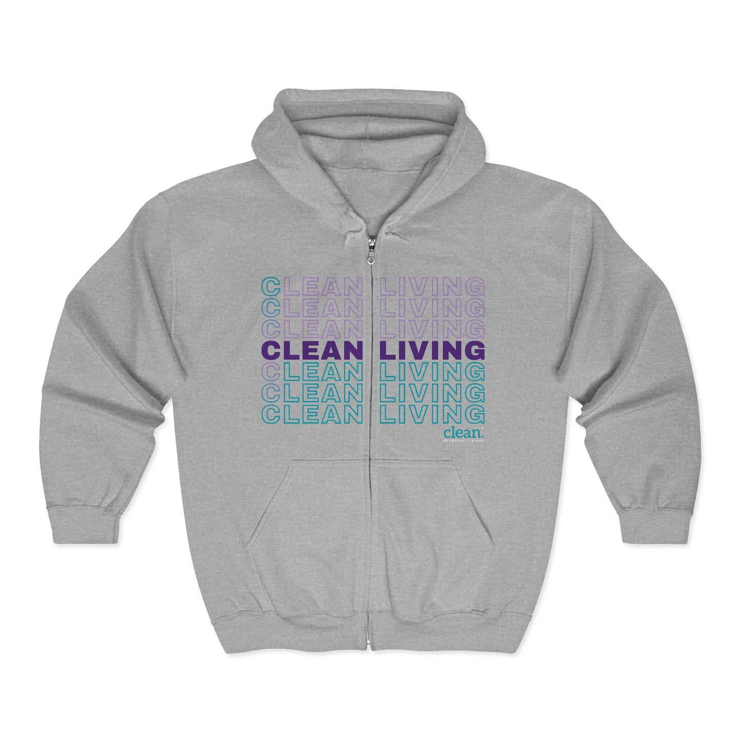 Clean Living Zip Hoodie