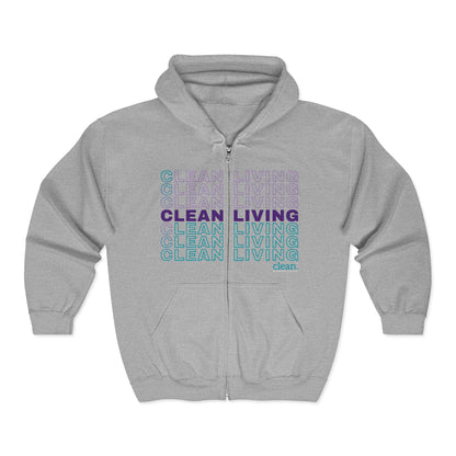 Clean Living Zip Hoodie