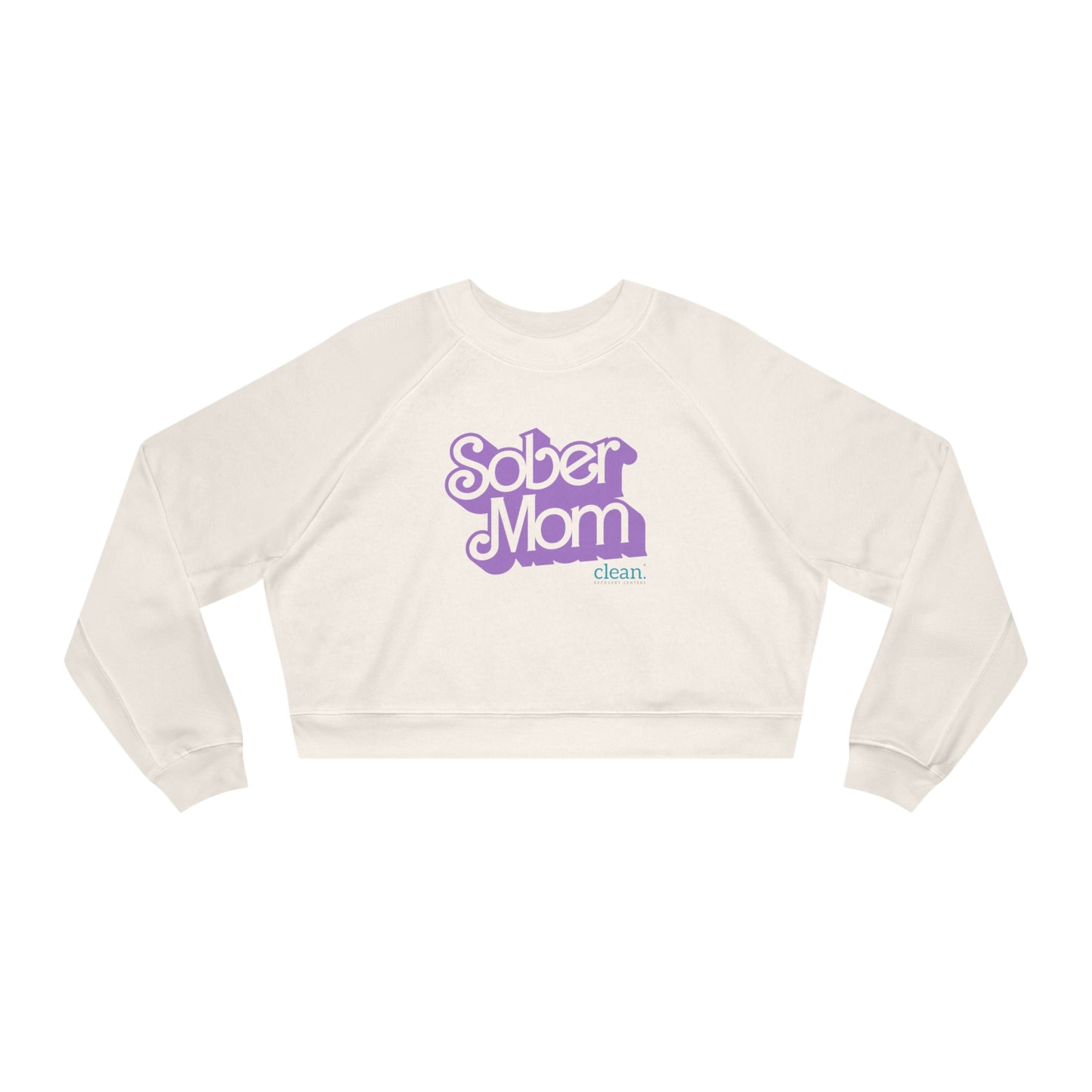 Sober Mom Cropped Fleece Pullover