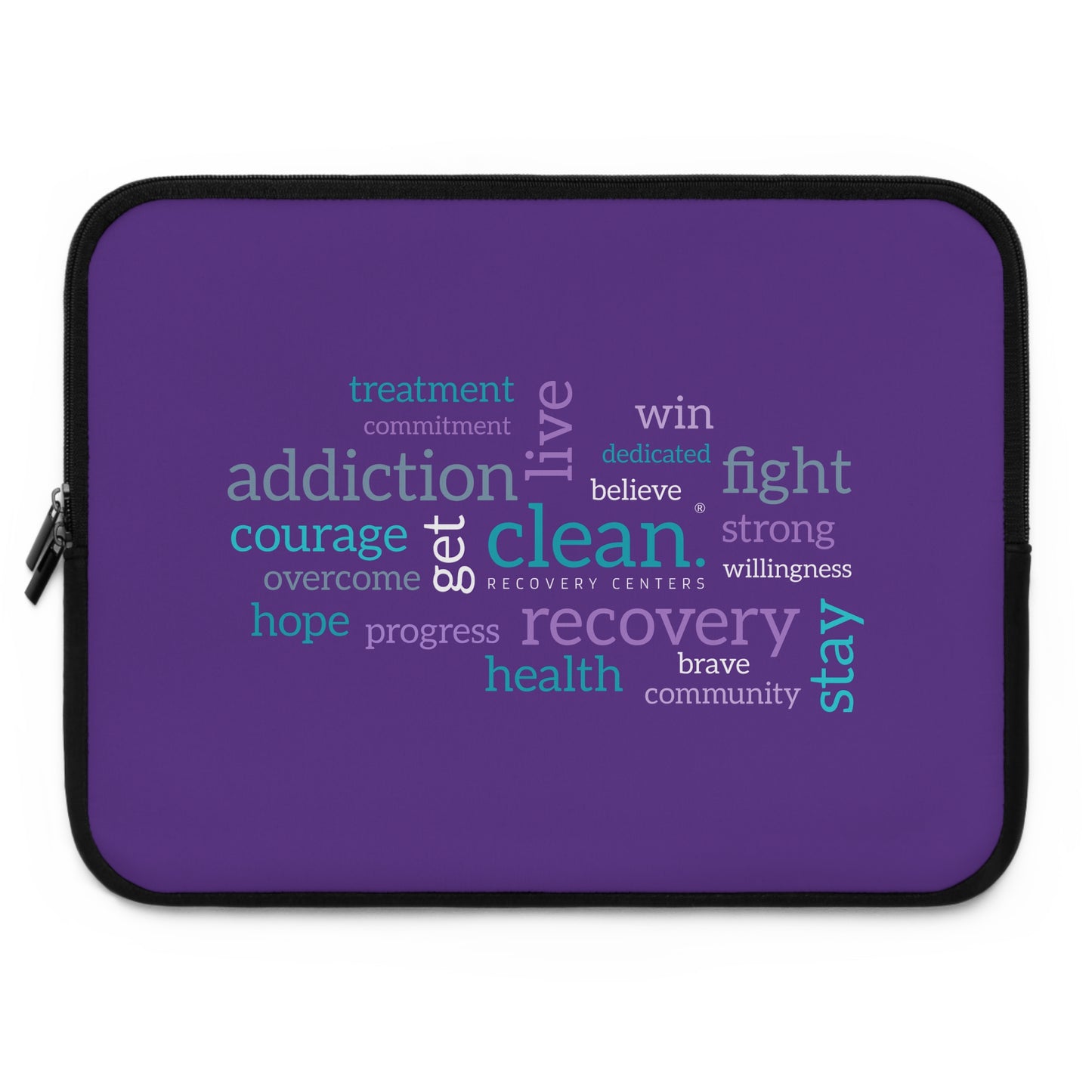 Clean Word Cloud Laptop Sleeve