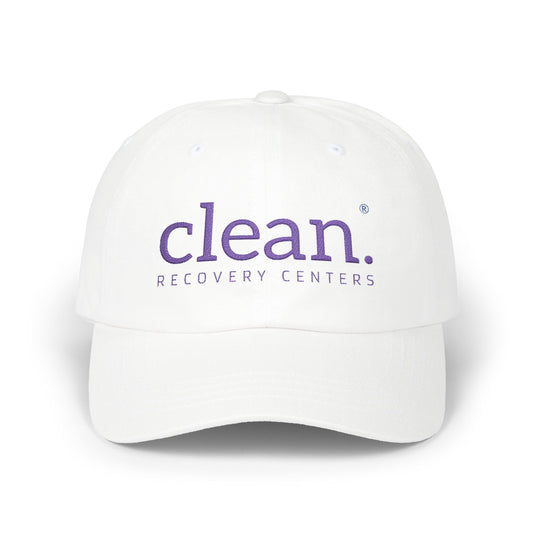 Clean Logo Embroidered Classic Cap - Purple logo