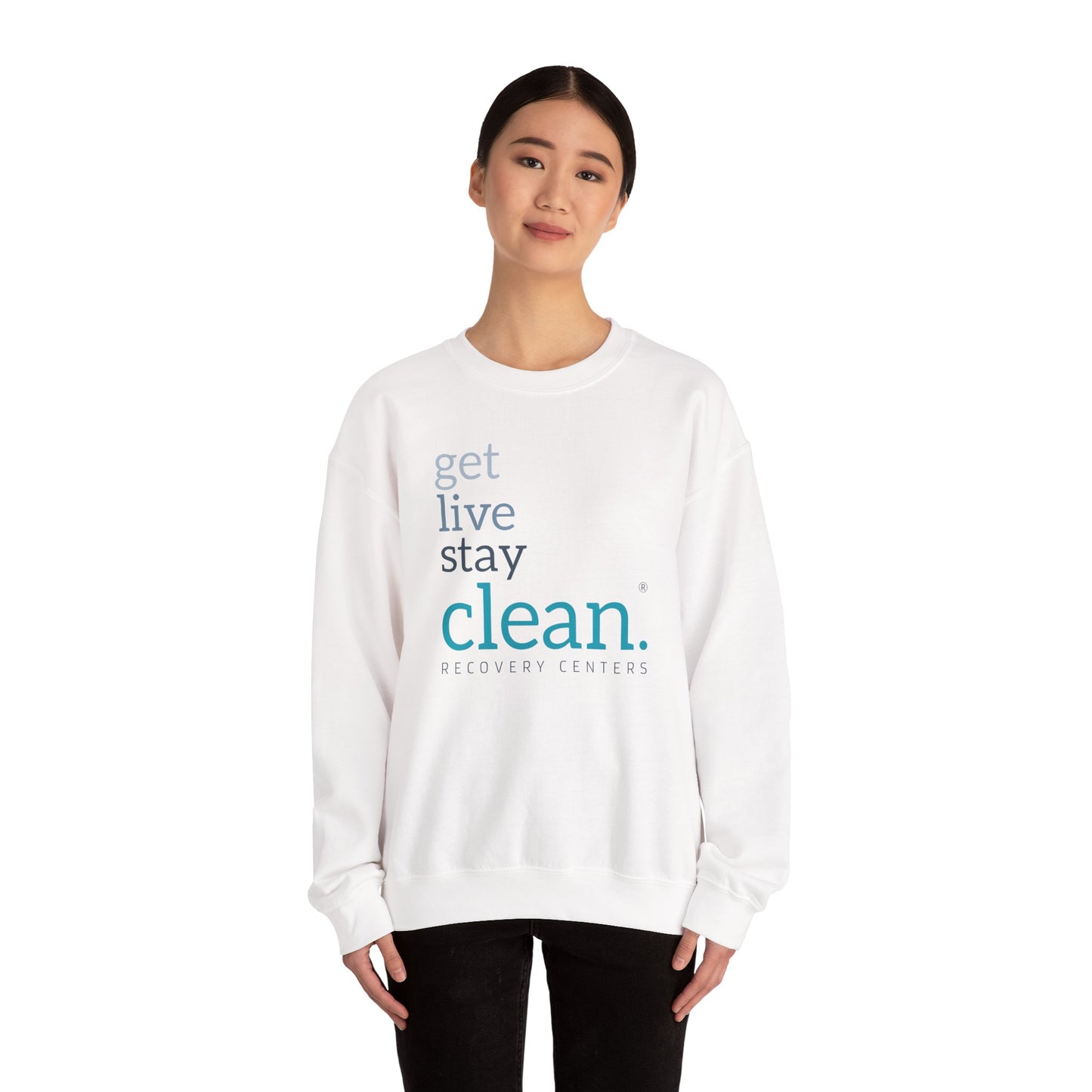 Get, Live, Stay Clean Crewneck Sweatshirt