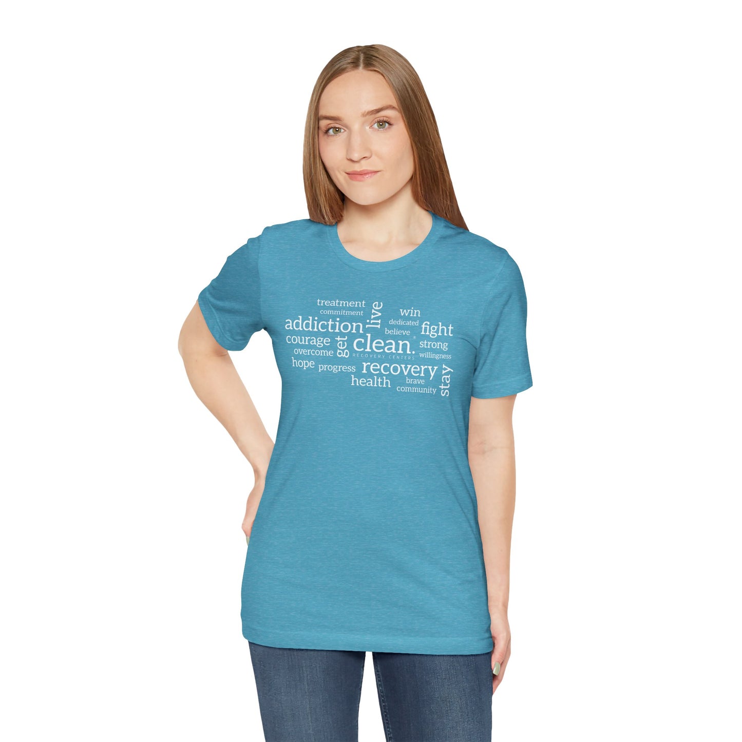 Clean Word Cloud Jersey Short Sleeve Tee