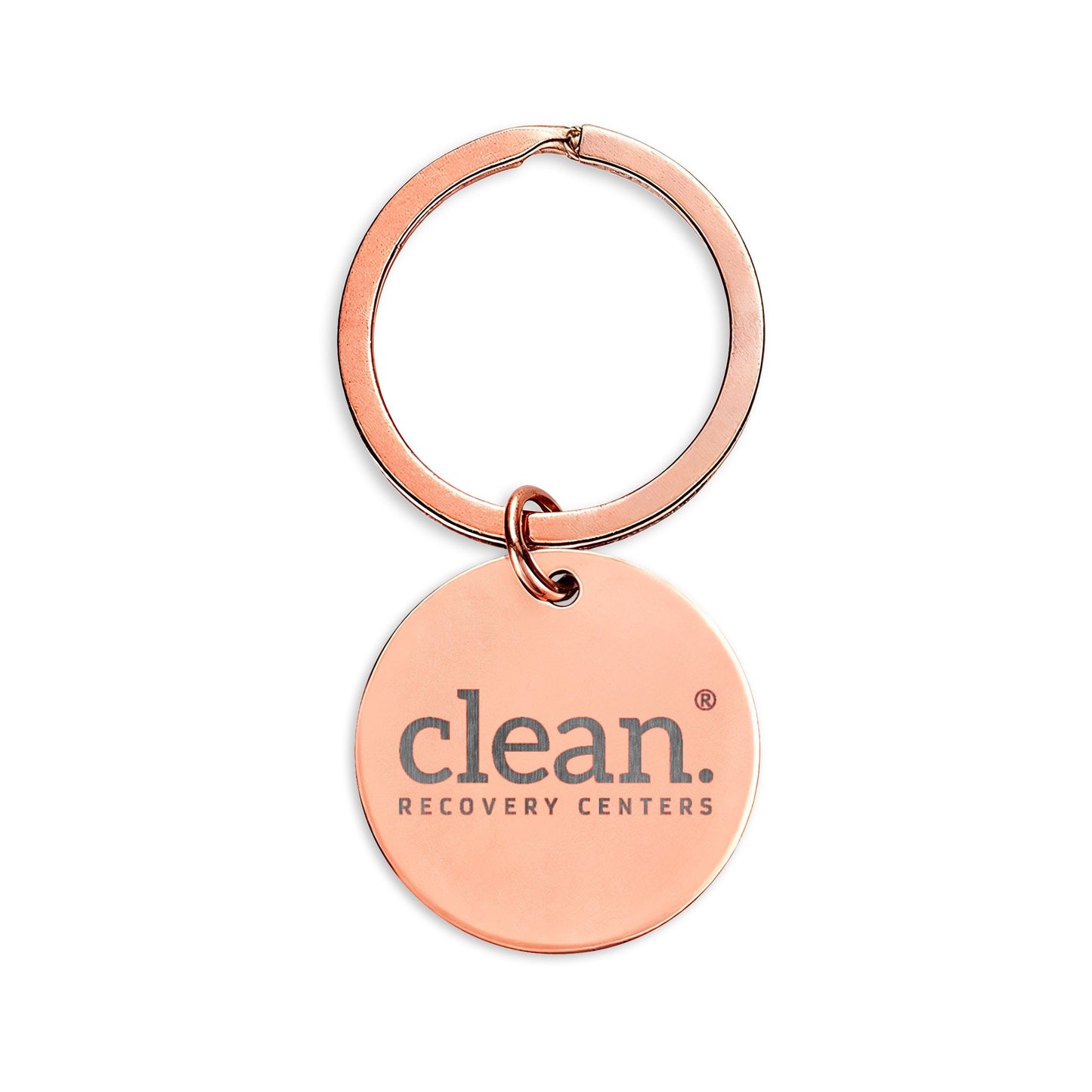 Clean Logo Engraved Keychain