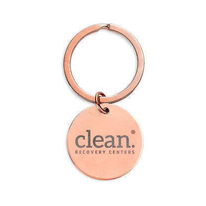 Clean Logo Engraved Keychain