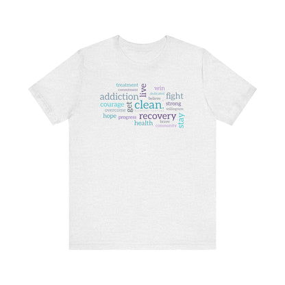 Clean Word Cloud Jersey Short Sleeve Tee