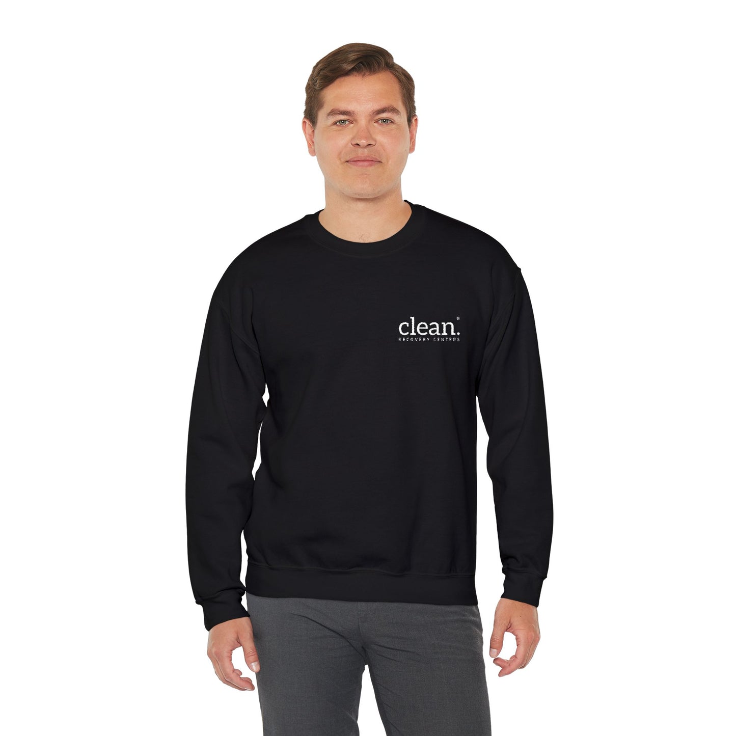 Clean Logo Embroidered Crewneck Sweatshirt