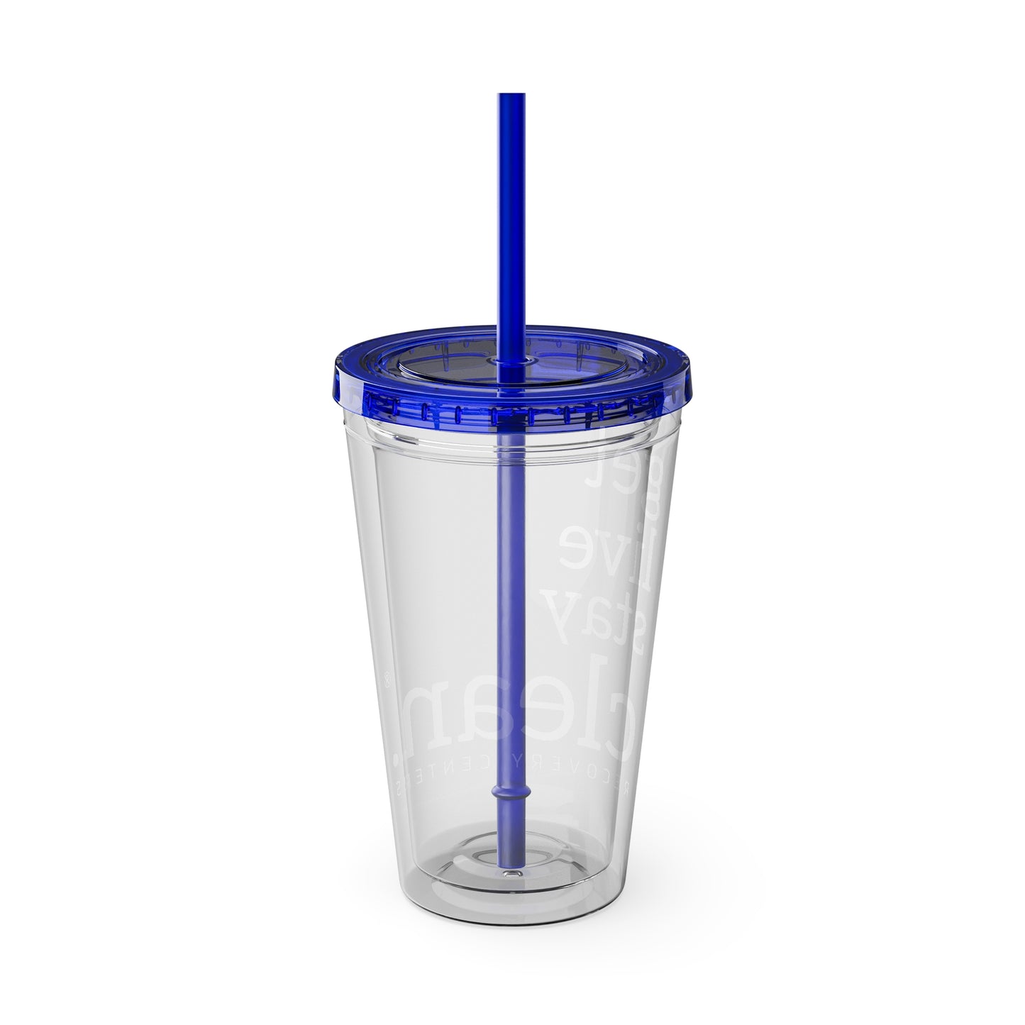 Get, Live, Stay Clean 16oz Sunsplash Tumbler with Straw