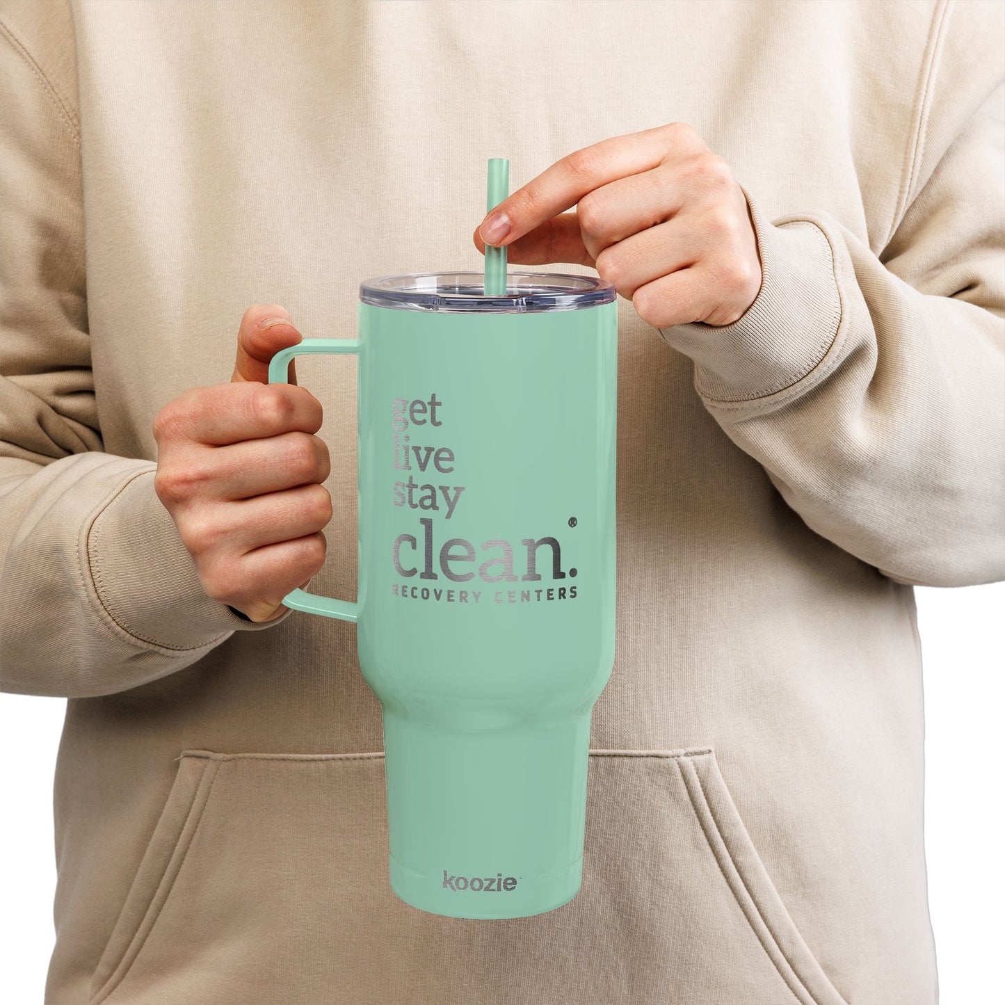 Get Live Stay Clean 40oz Engraved Tumbler