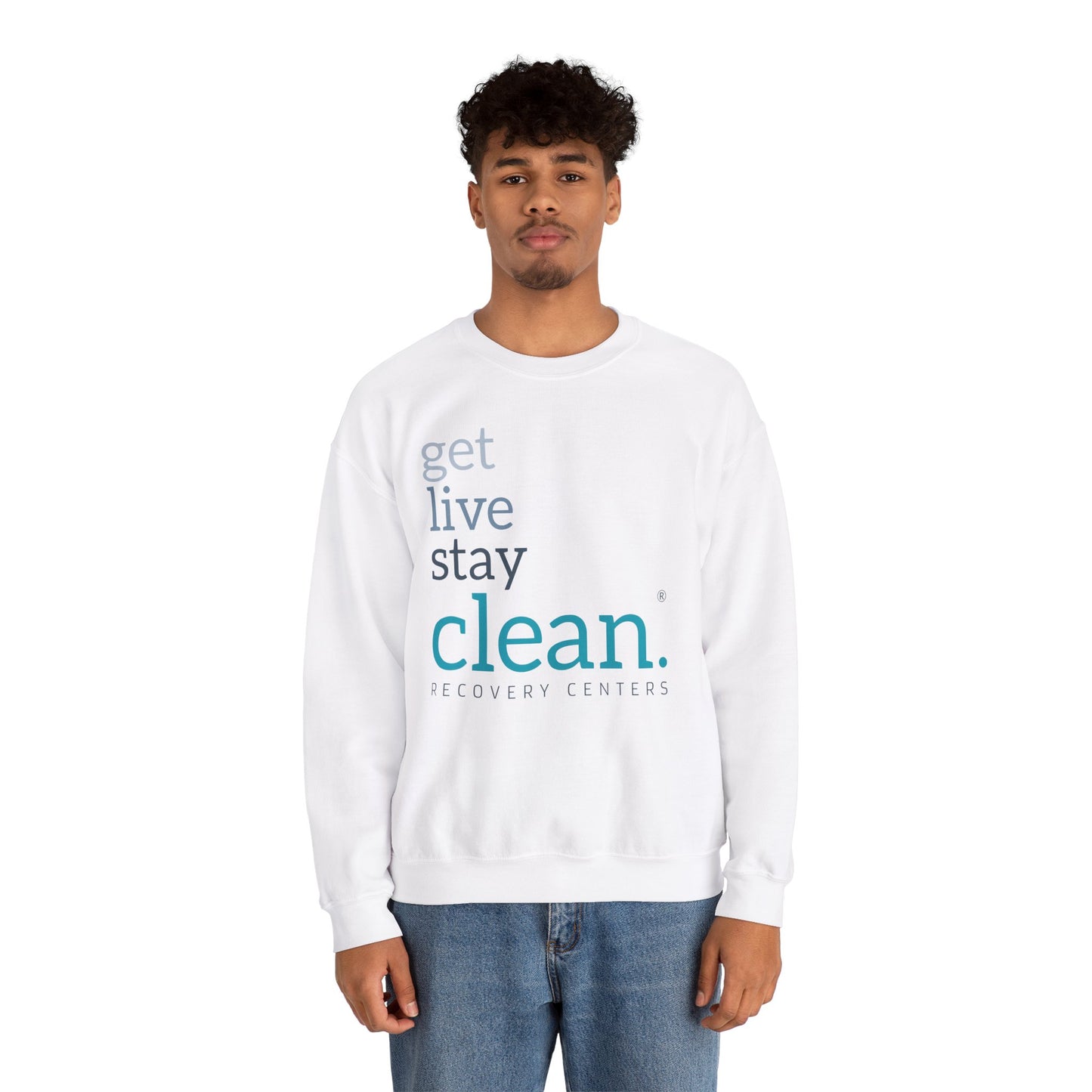 Get, Live, Stay Clean Crewneck Sweatshirt