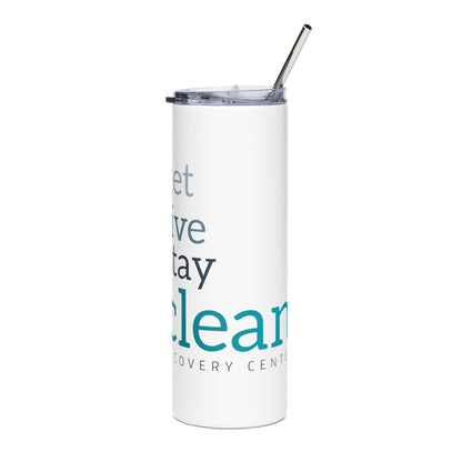 Get, Live, Stay Clean 20oz Slim Tumbler