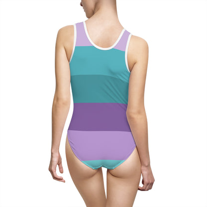 Clean Coastal Colorblock Women's One-Piece Swimsuit