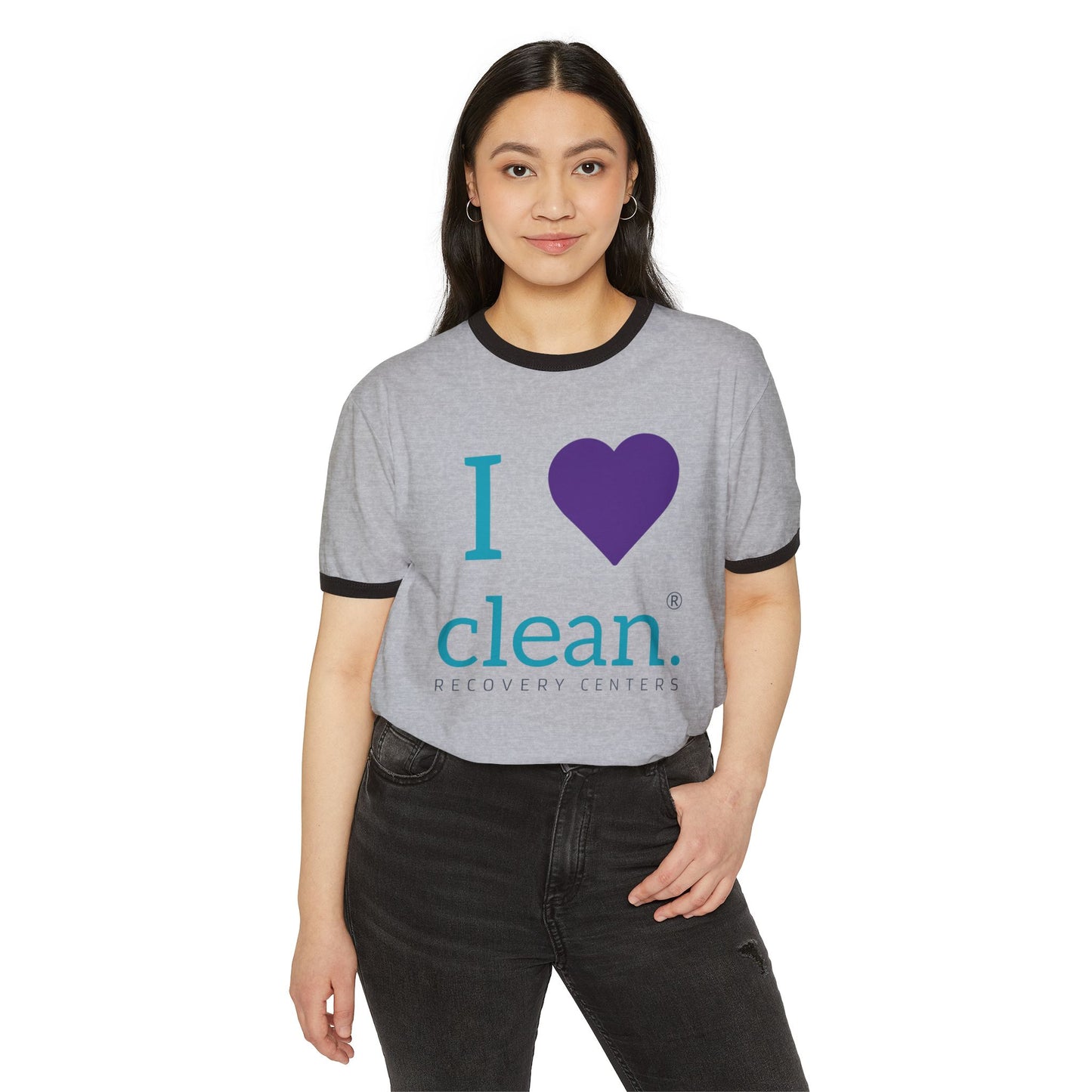 I Love Clean Cotton Ringer T-Shirt