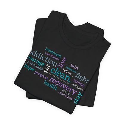 Clean Word Cloud Jersey Short Sleeve Tee