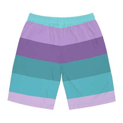 Clean Coastal Colorblock Men's Board Shorts