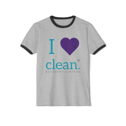 I Love Clean Cotton Ringer T-Shirt