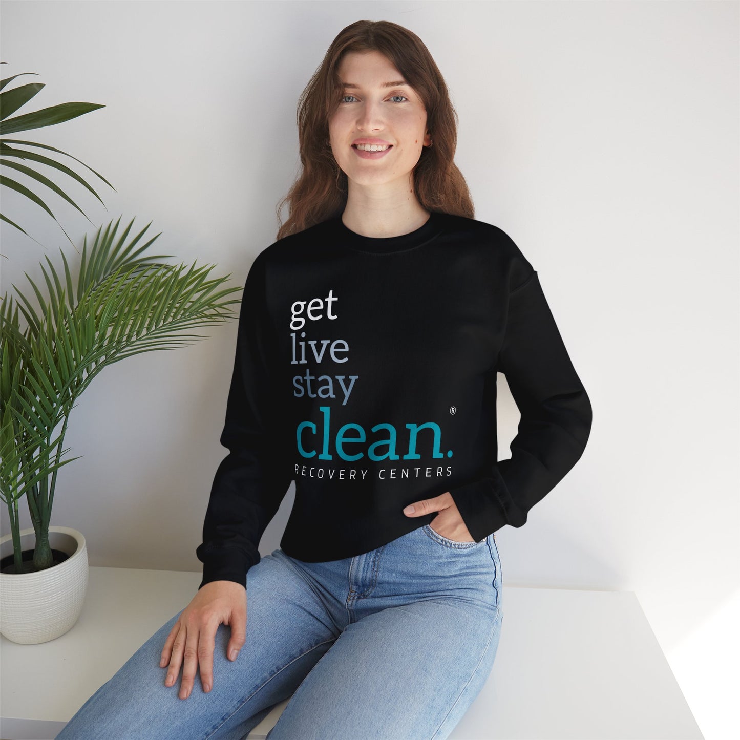 Get, Live, Stay Clean Crewneck Sweatshirt