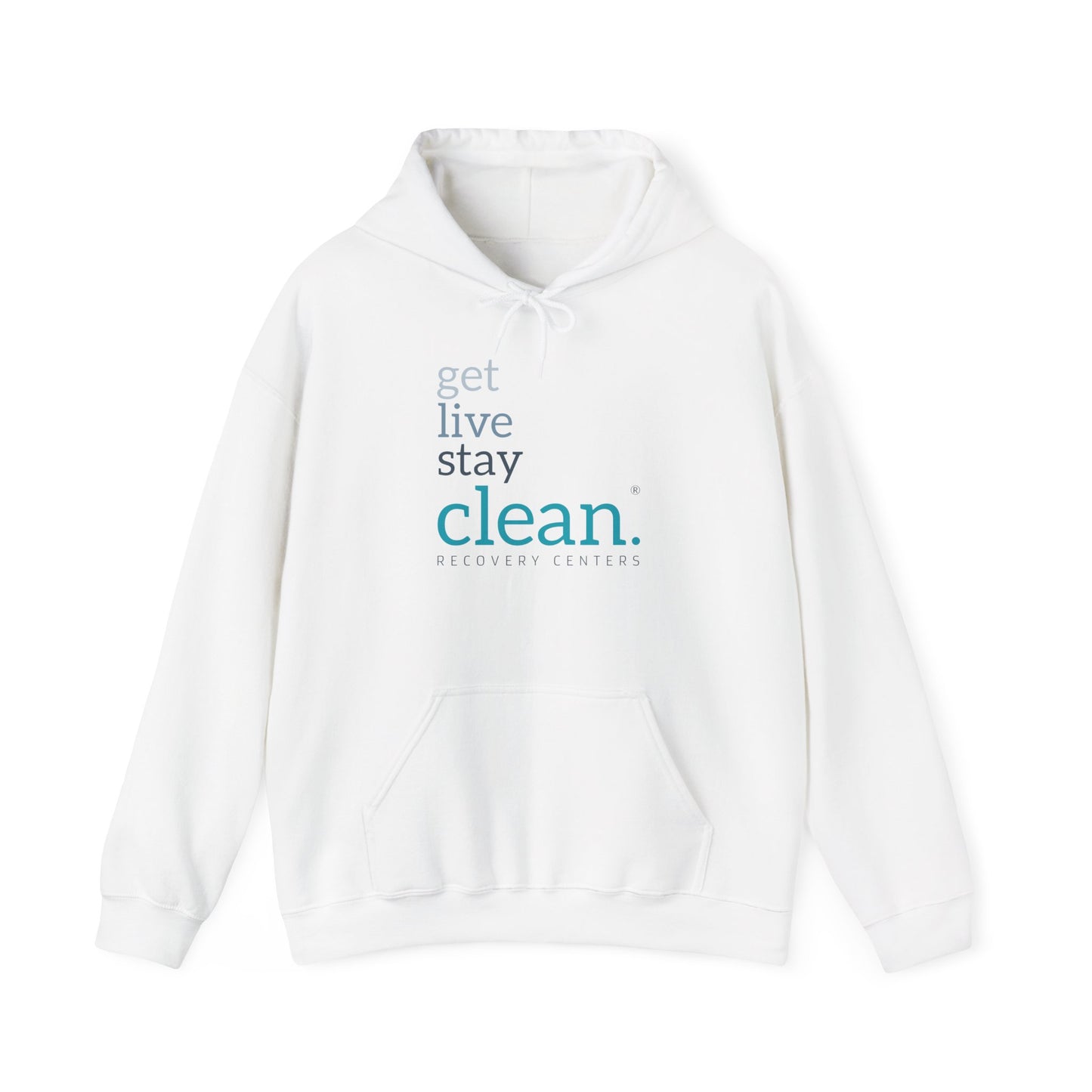 Get, Live, Stay Clean Logo Hooded Sweatshirt