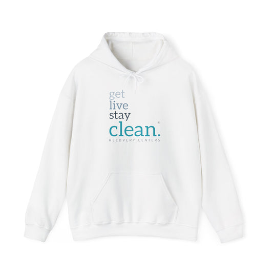 Get, Live, Stay Clean Logo Hooded Sweatshirt