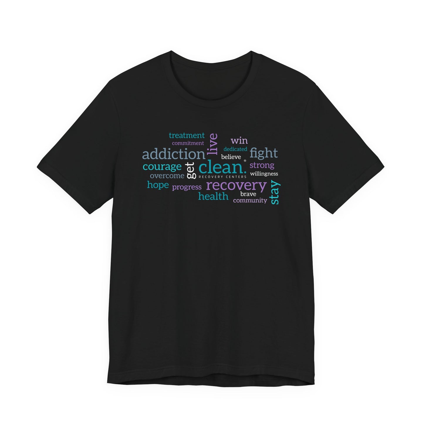 Clean Word Cloud Jersey Short Sleeve Tee