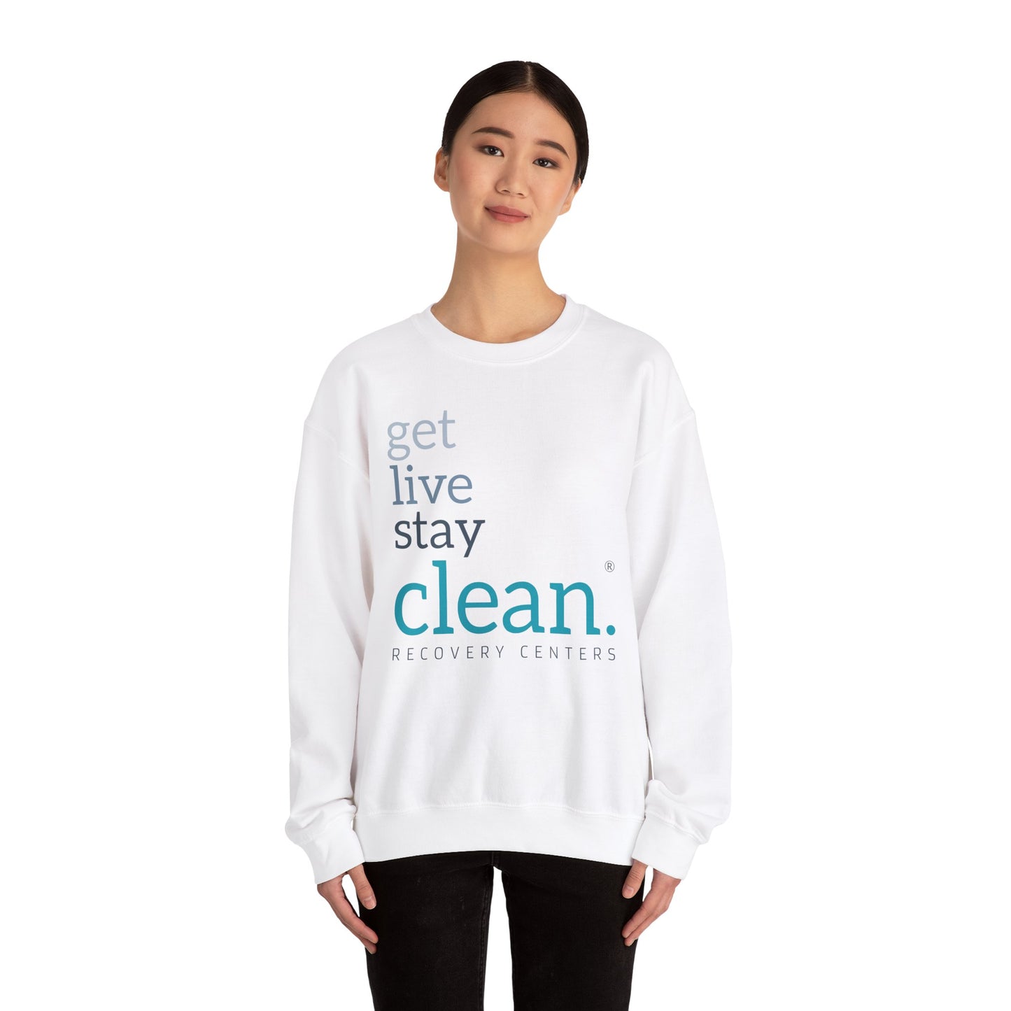 Get, Live, Stay Clean Crewneck Sweatshirt