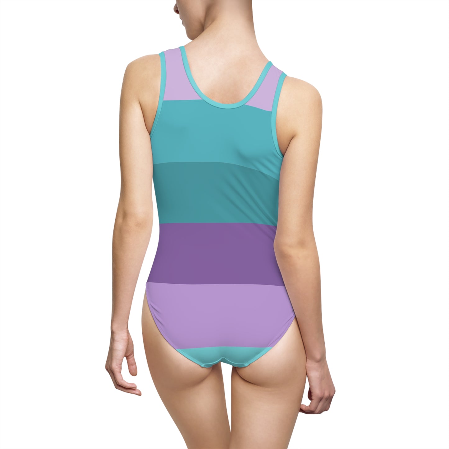 Clean Coastal Colorblock Women's One-Piece Swimsuit