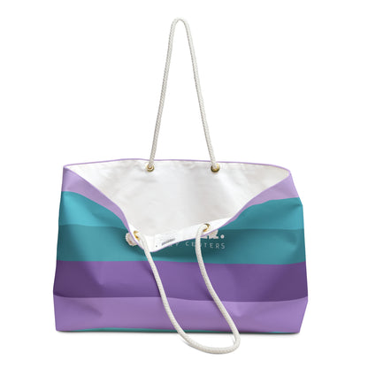 Clean Coastal Colorblock Weekender Tote
