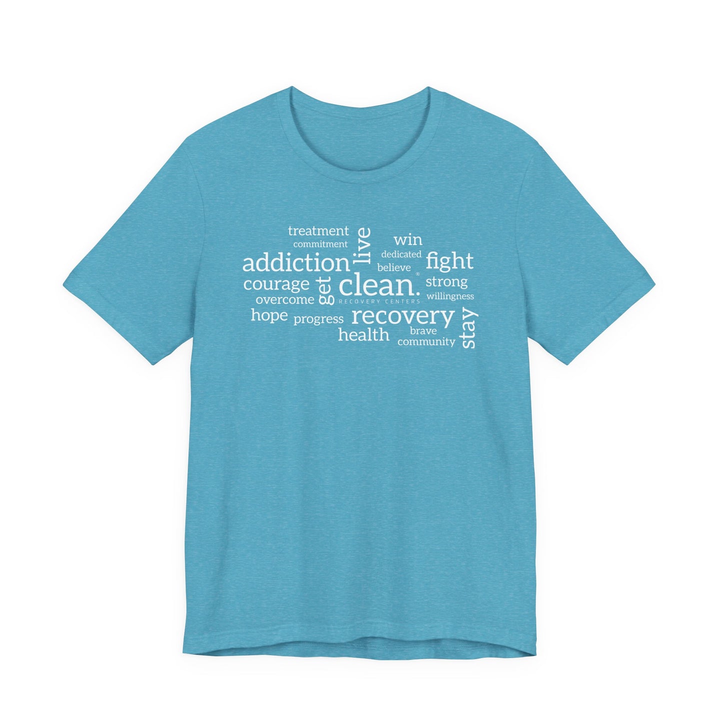 Clean Word Cloud Jersey Short Sleeve Tee