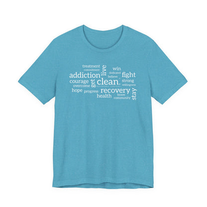 Clean Word Cloud Jersey Short Sleeve Tee
