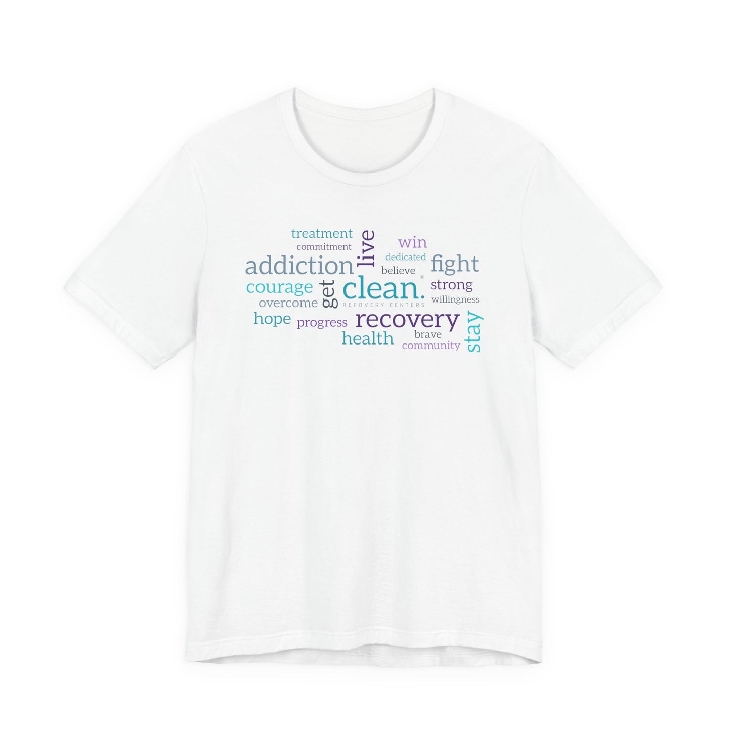 Clean Word Cloud Jersey Short Sleeve Tee