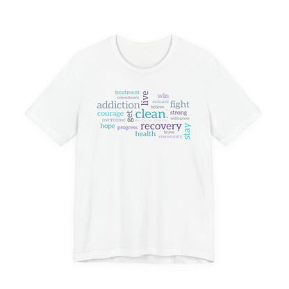 Clean Word Cloud Jersey Short Sleeve Tee