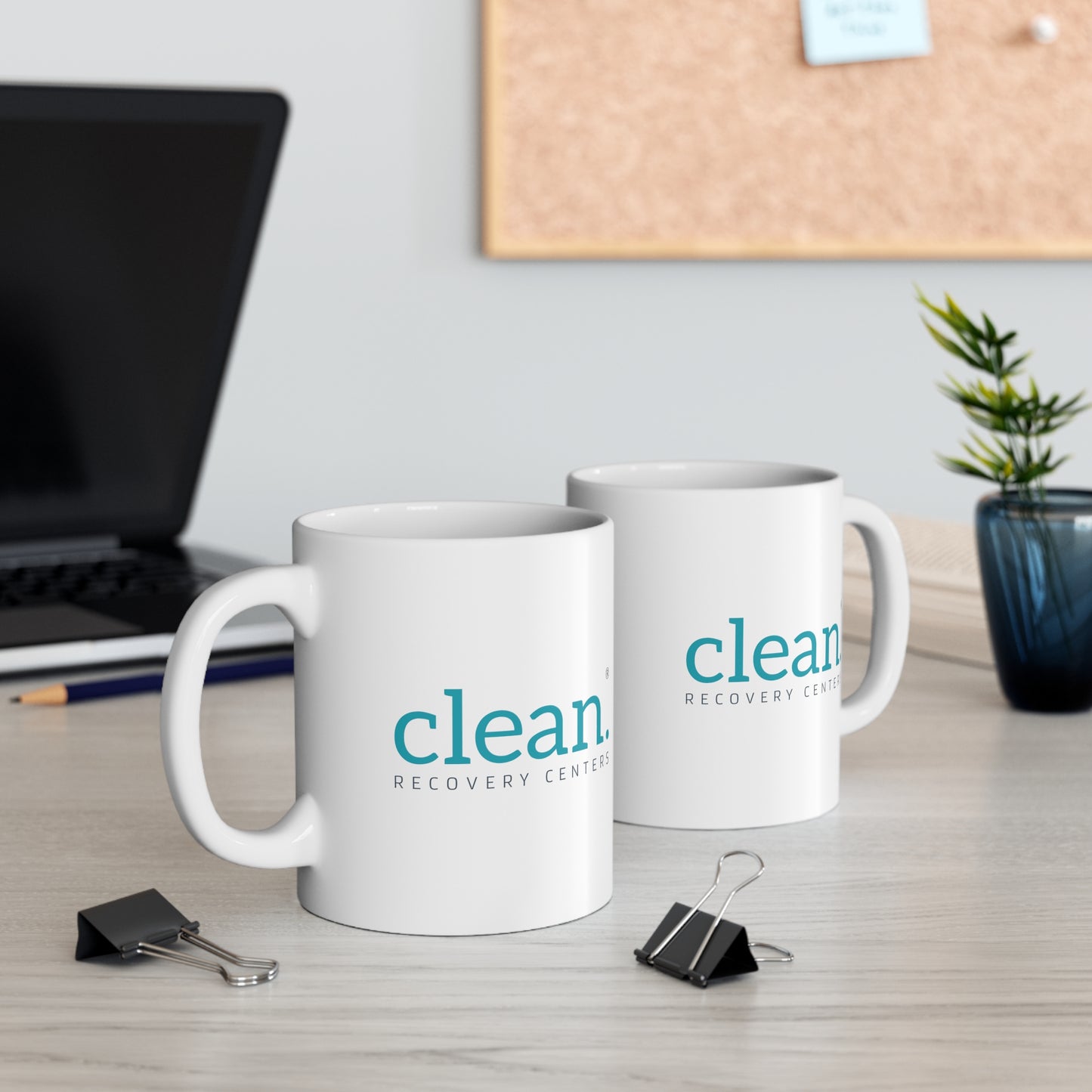 Clean Logo Ceramic Mug, 11oz