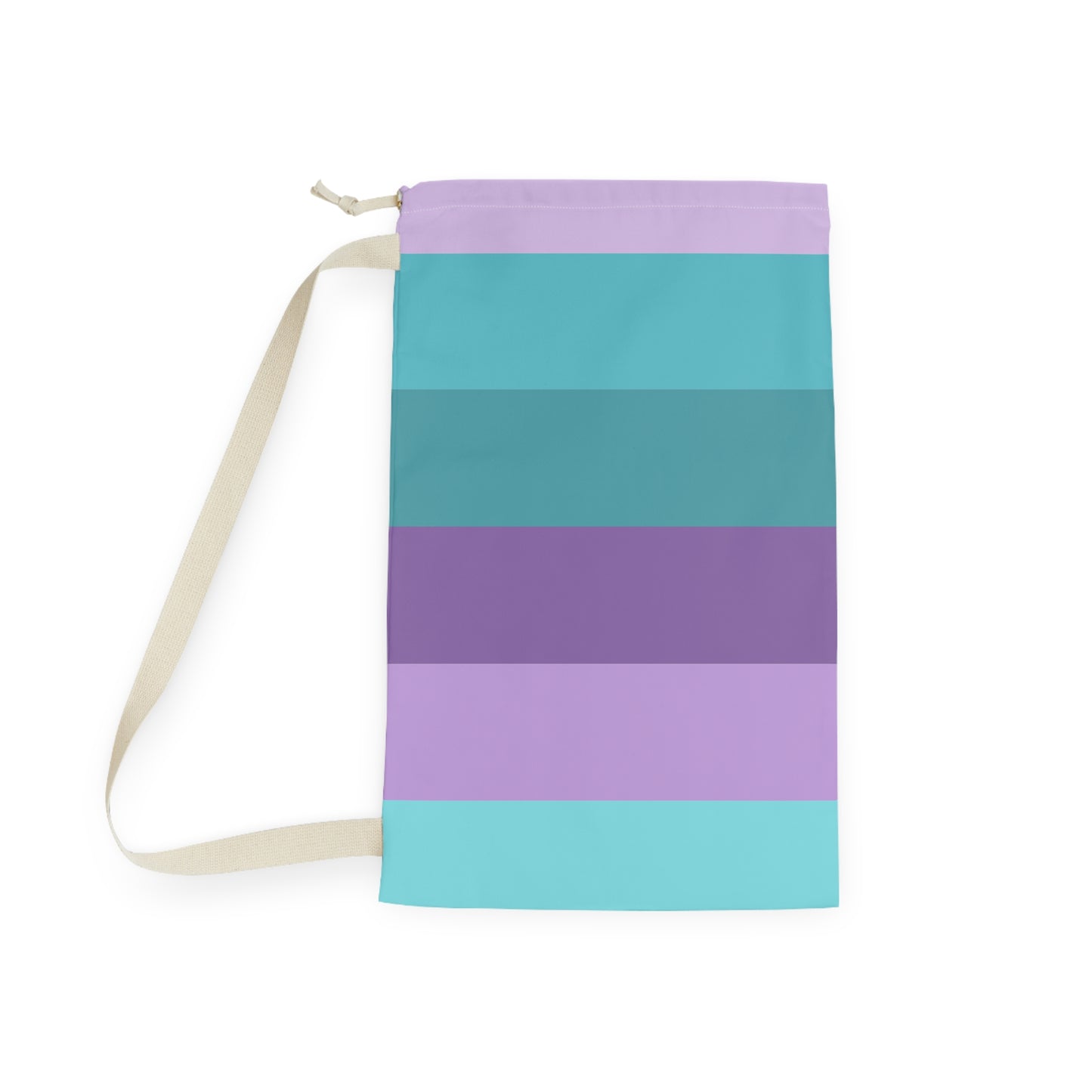 Clean Coastal Colorblock Laundry Bag
