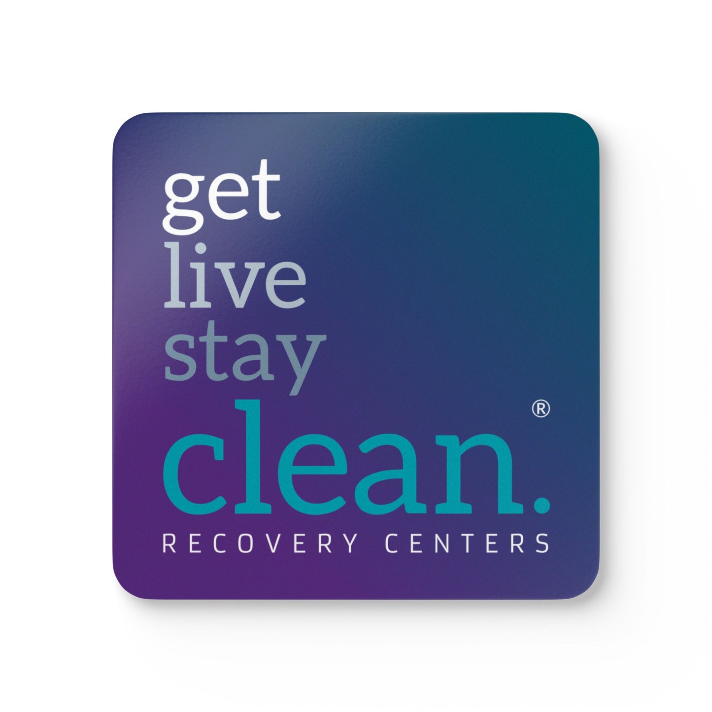 Get Live Stay Clean Gradient Coaster Set (4)