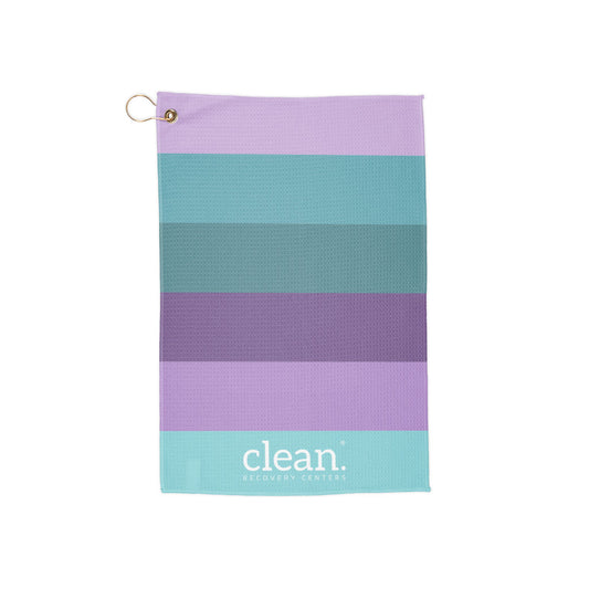 Clean Coastal Colorblock Golf Towel
