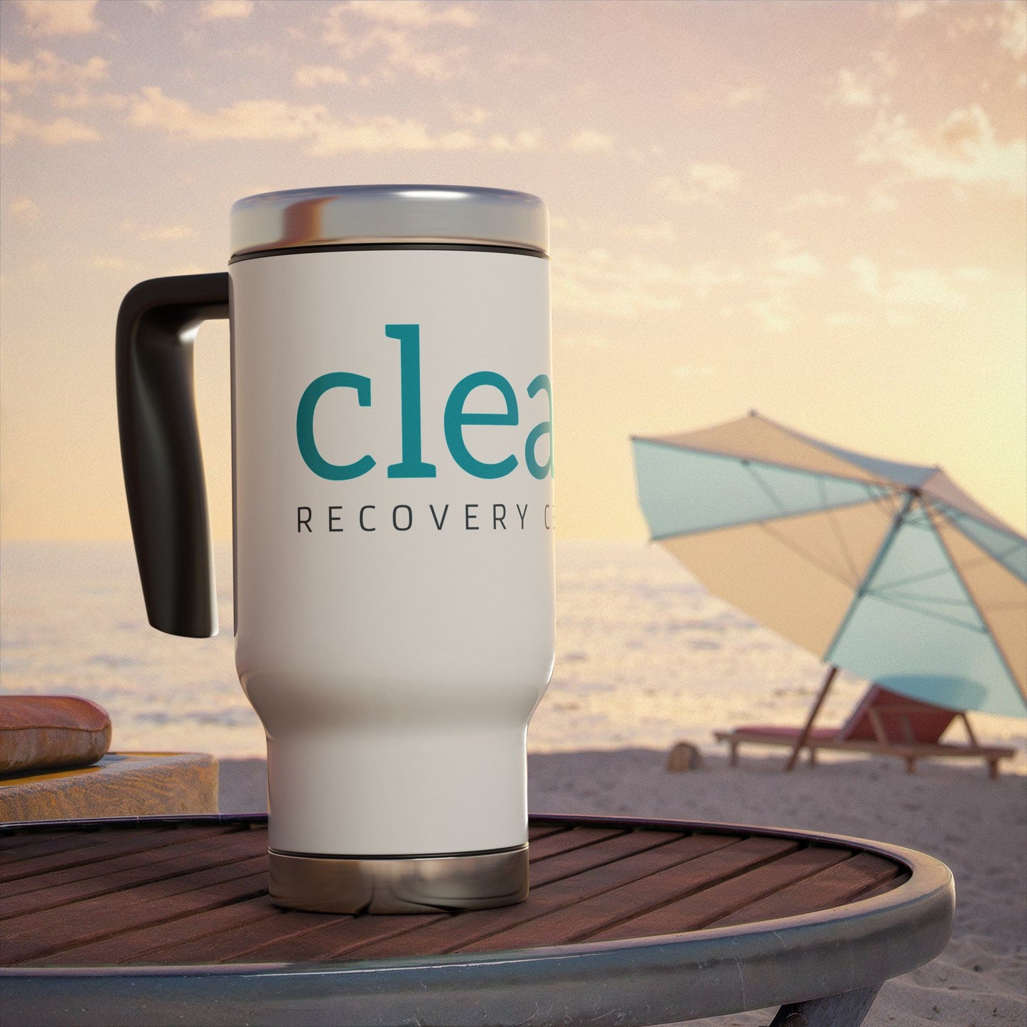 Clean Logo 14oz Insulated Tumbler with Handle