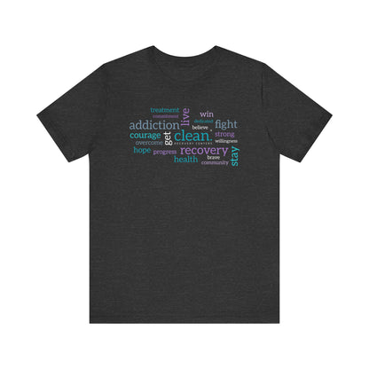 Clean Word Cloud Jersey Short Sleeve Tee