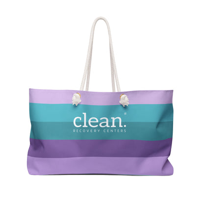 Clean Coastal Colorblock Weekender Tote