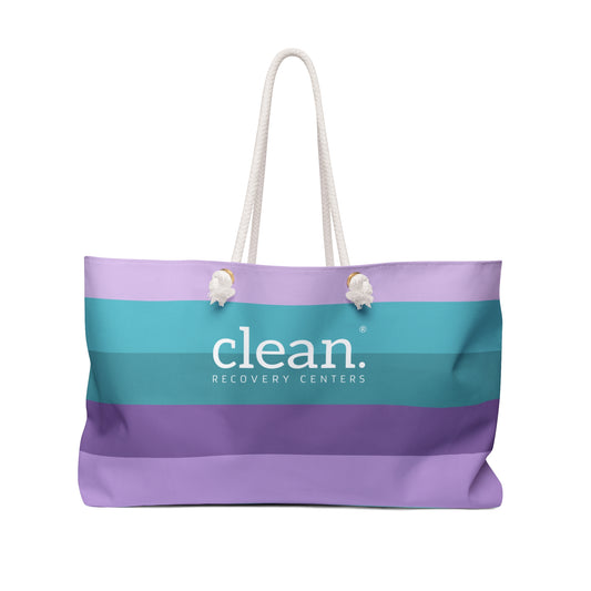 Clean Coastal Colorblock Weekender Tote