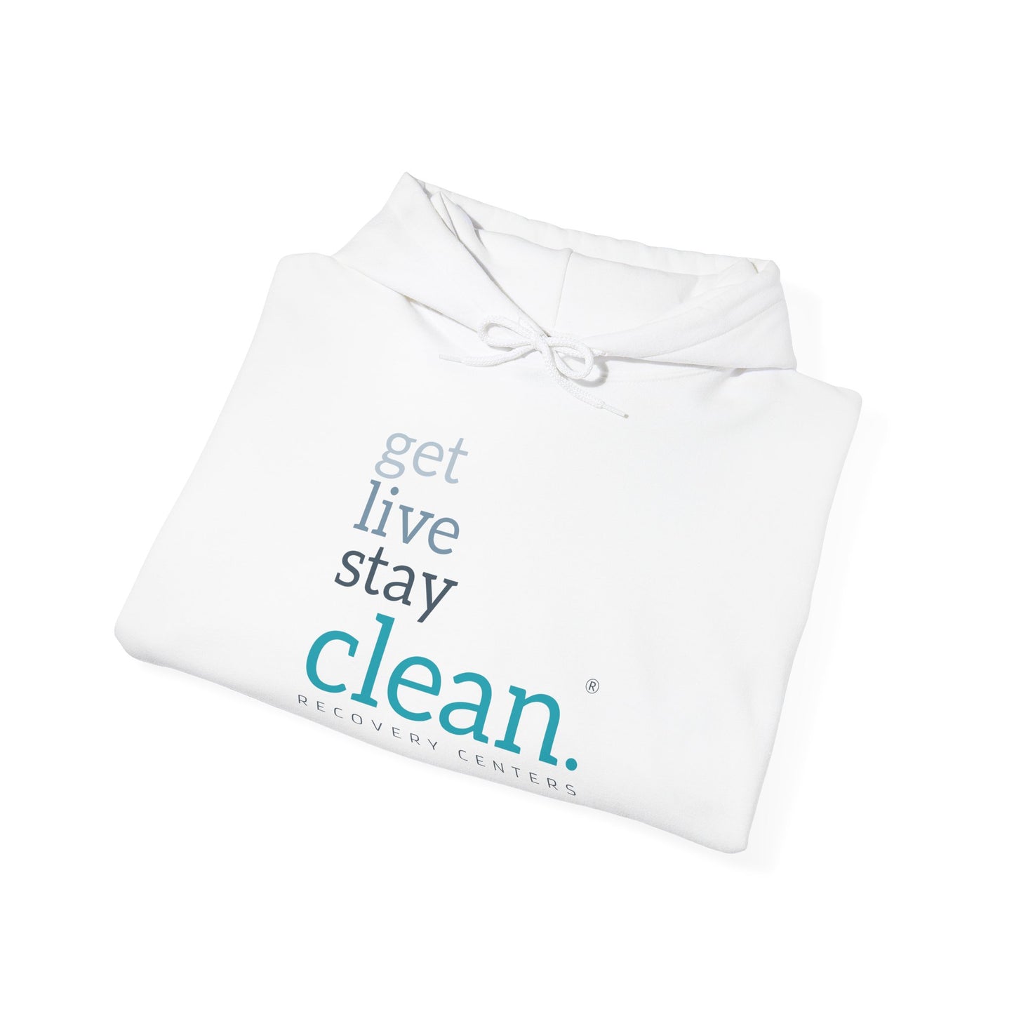 Get, Live, Stay Clean Logo Hooded Sweatshirt
