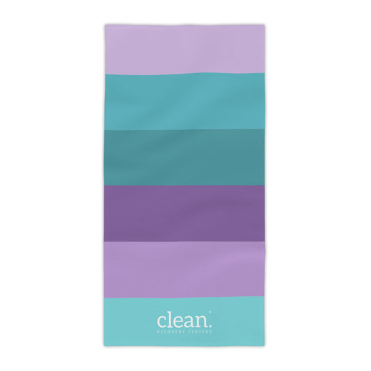 Clean Coastal Colorblock Beach Towel