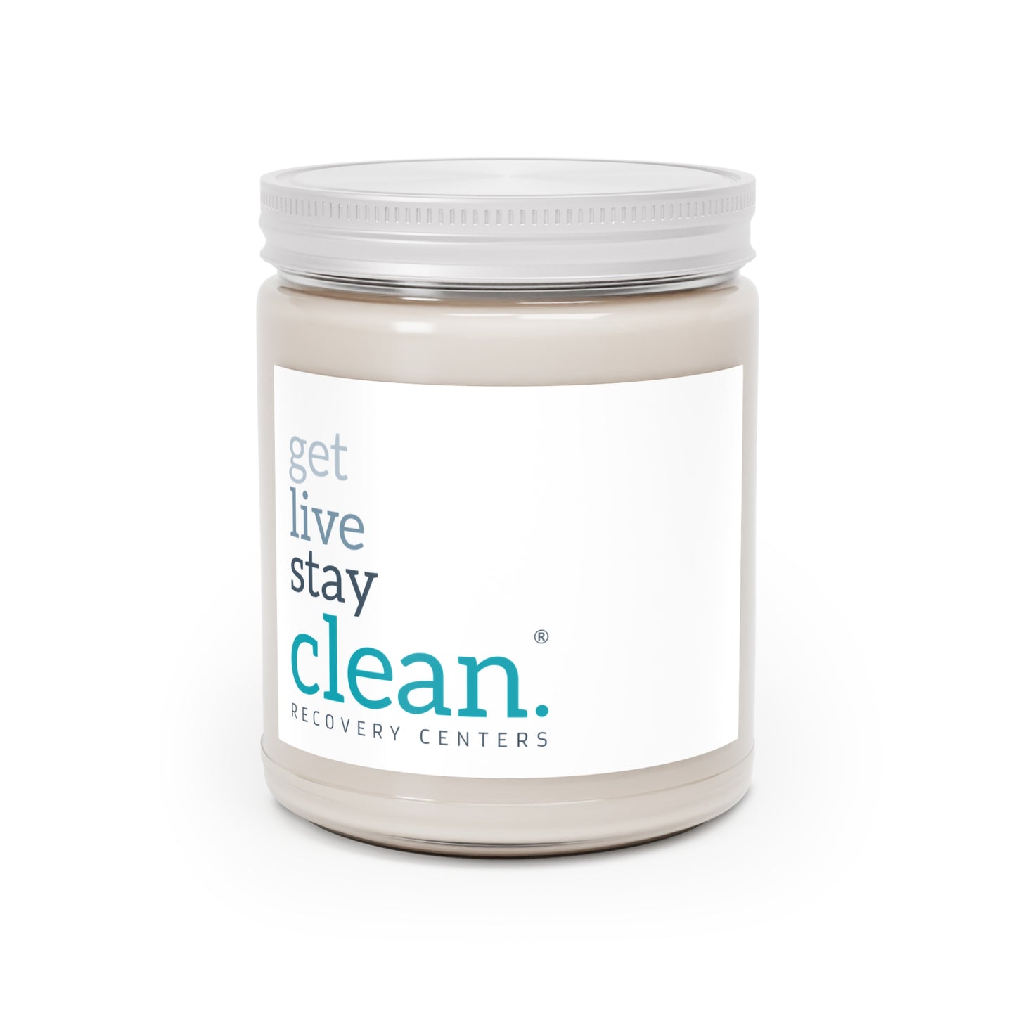 Get, Live, Stay Clean Scented Soy Candles with White Lid, 9oz