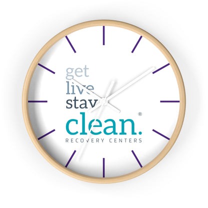 Get, Live, Stay Clean Wall Clock
