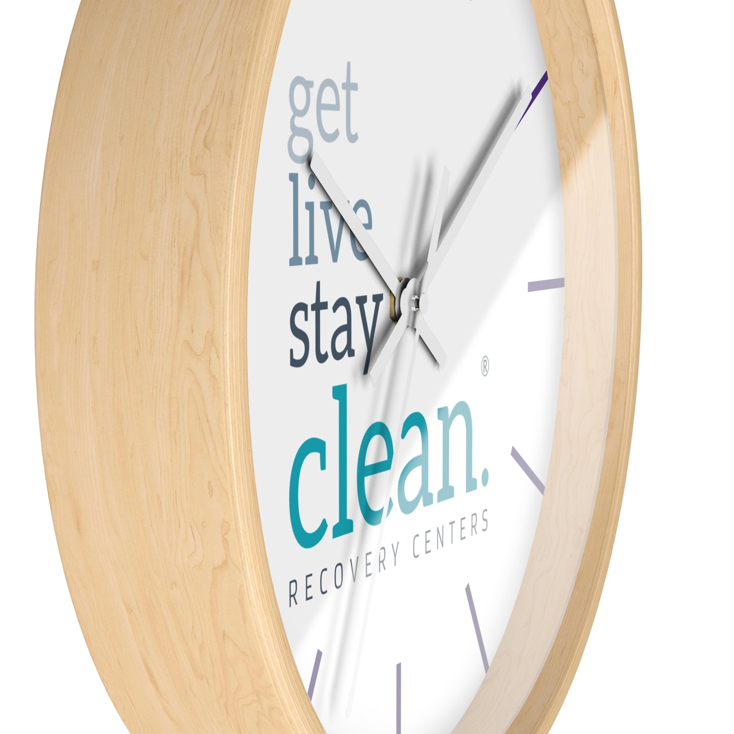 Get, Live, Stay Clean Wall Clock