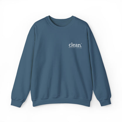 Clean Logo Embroidered Crewneck Sweatshirt