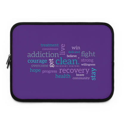 Clean Word Cloud Laptop Sleeve