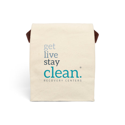 Get, Live, Stay Clean Canvas Lunch Bag